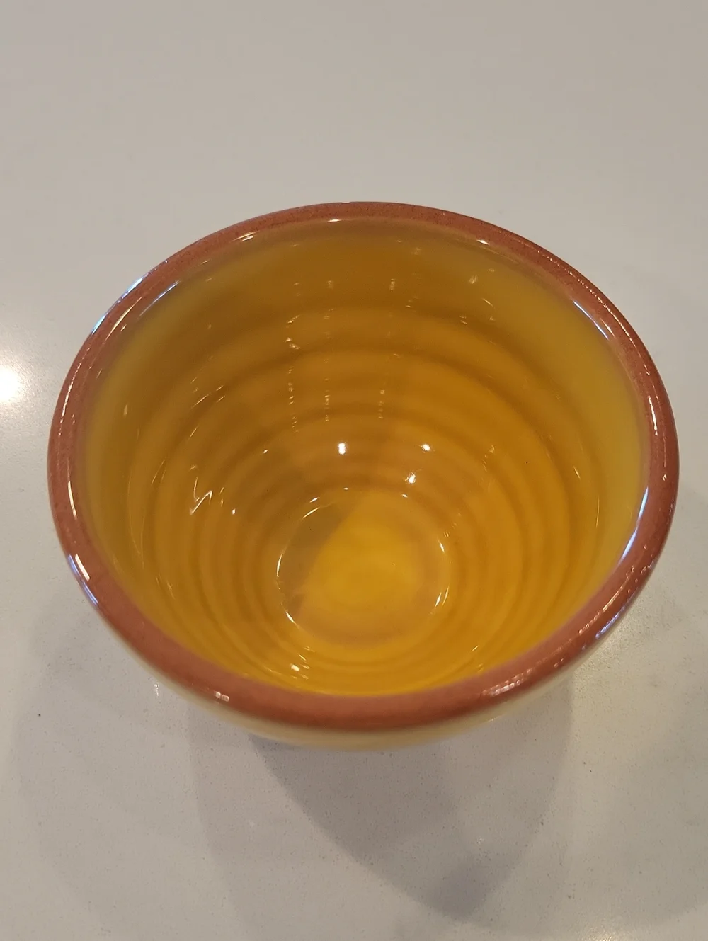 Pier 1 Nectar Yellow Glazed Terracotta Bowl